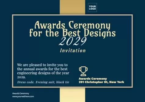 Editable Awards Ceremony Invitation Templates