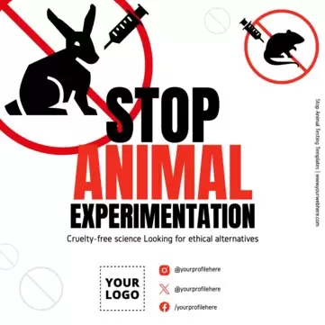 Edit a stop animal abuse poster