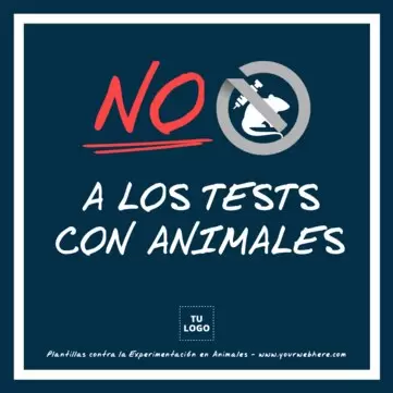 Edita un póster de maltrato animal