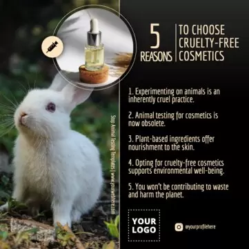 Editar um cartaz sobre o abuso de animais