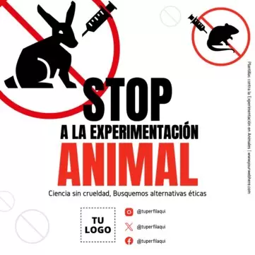 Edita un póster de maltrato animal