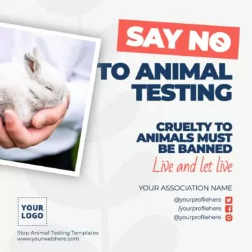 Edit a stop animal abuse poster