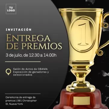 Edita un banner de entrega de premios