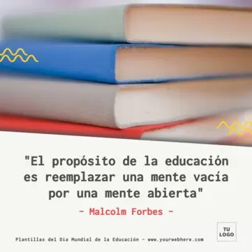 Edita flyers del Día de la Educación