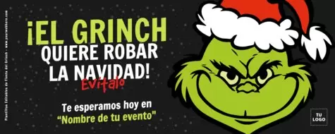 Edita una invitación del Grinch