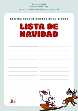 Edita una Lista Navideña