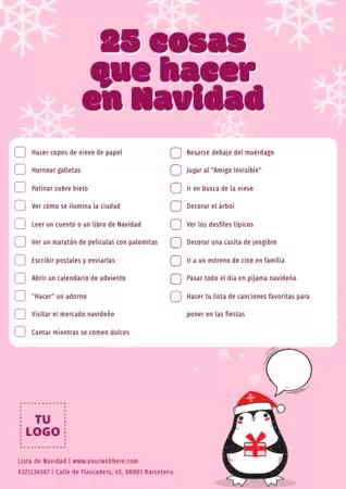 Edita una Lista Navideña