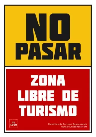 Edita un cartel de Turismo