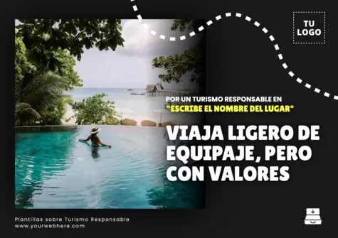 Edita un cartel de Turismo