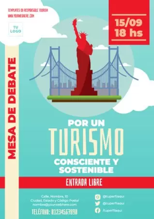 Edita un cartel de Turismo