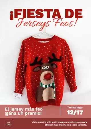 Editar una invitación del Jersey Feo