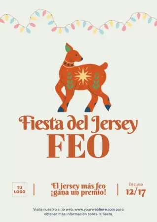 Editar una invitación del Jersey Feo