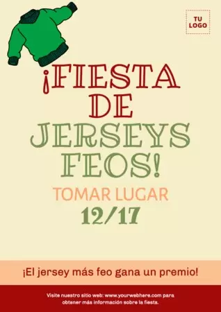 Editar una invitación del Jersey Feo