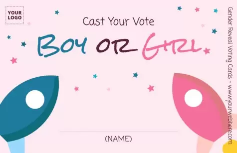 Edit a Gender Reveal party card