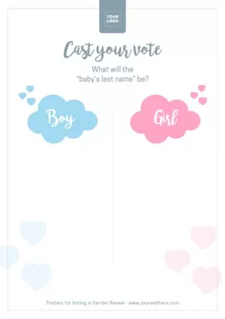 Edit a Gender Reveal party card