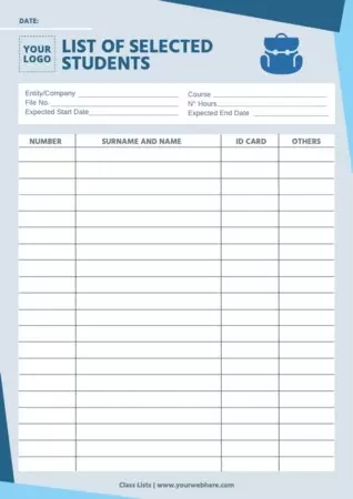 Edit a blank Class List