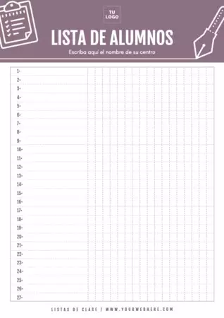 Edita un listado de clase