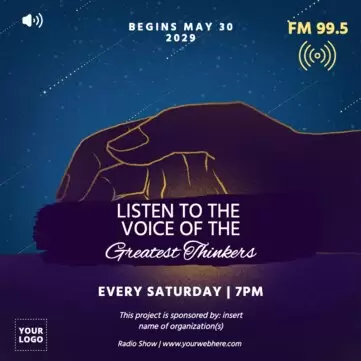 Edit a Radio show poster