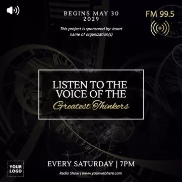 Edit a Radio show poster