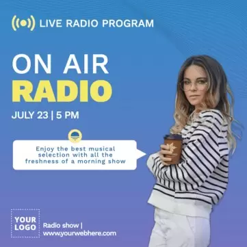 Edit a Radio show poster