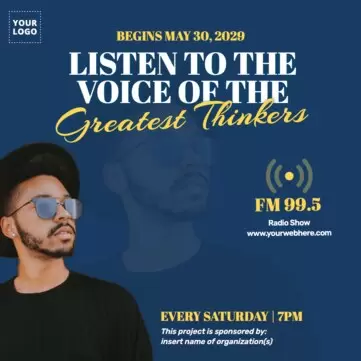 Edit a Radio show poster