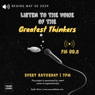 Edit a Radio show poster