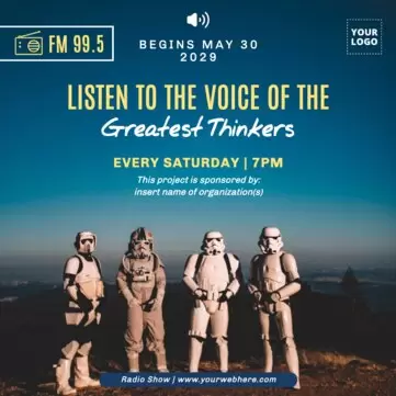 Edit a Radio show poster