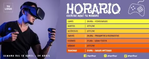 Edita un Horario de Stream