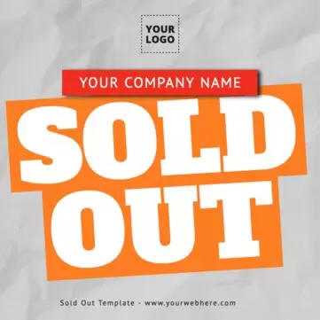 Edit a Sold out sign