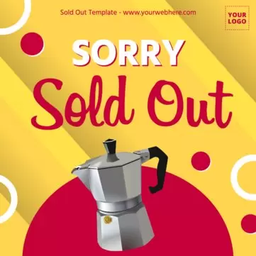 Edit a Sold out sign