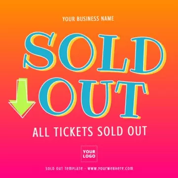 Edit a Sold out sign