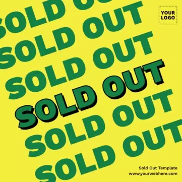 Edit a Sold out sign