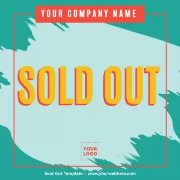 Edit a Sold out sign