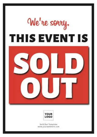 Edit a Sold out sign