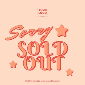 Edit a Sold out sign