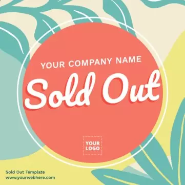 Edit a Sold out sign