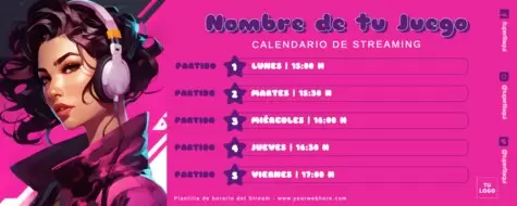 Edita un Horario de Stream