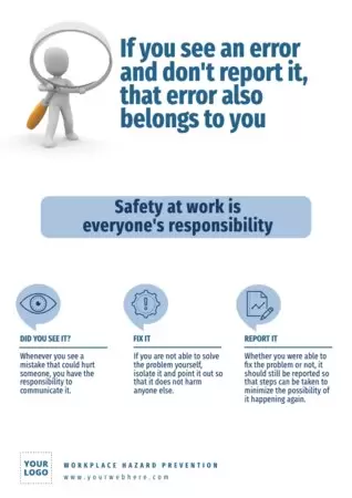 Edit a workplace hazard poster