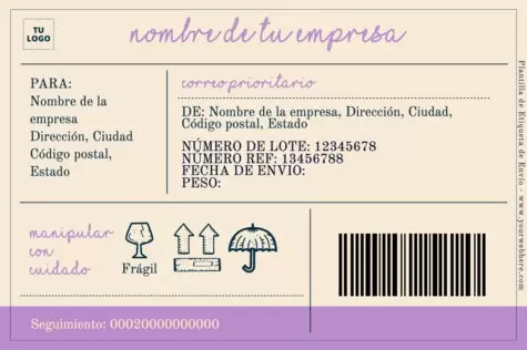 Edita una Etiqueta de Paquete