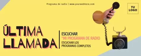Edita un flyer de radio