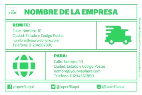 Edita una Etiqueta de Paquete