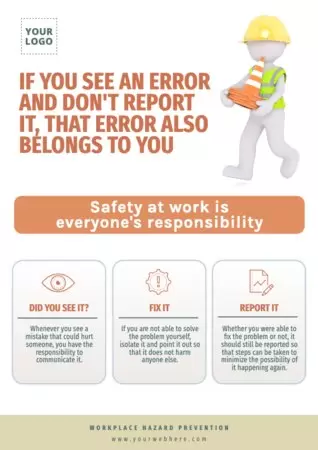 Edit a workplace hazard poster