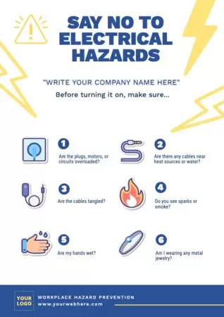 Edit a workplace hazard poster