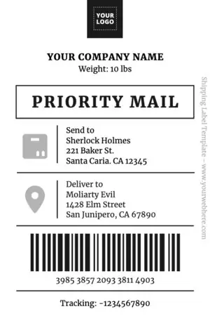 Edit a Shipping Label sample