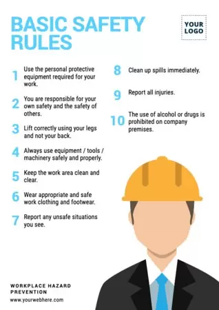 Edit a workplace hazard poster