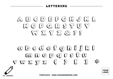 Edit a Lettering template