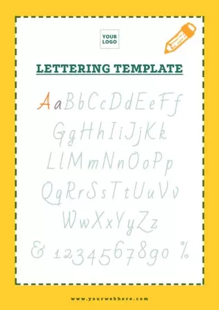 Edit a Lettering template