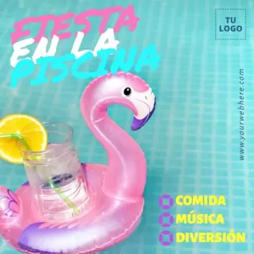 Edita un diseño de Pool Party