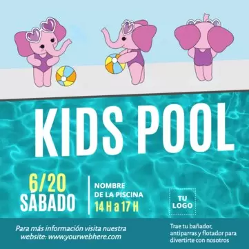 Edita un diseño de Pool Party