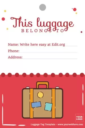 Edit a Luggage Tag